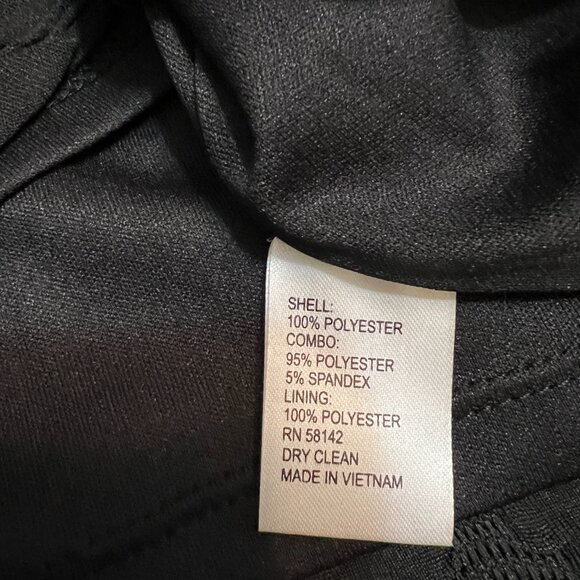 London Times Women's 16W Dress Nude Satin Black Textured Sheath Plus Size Party - Picture 4 of 9